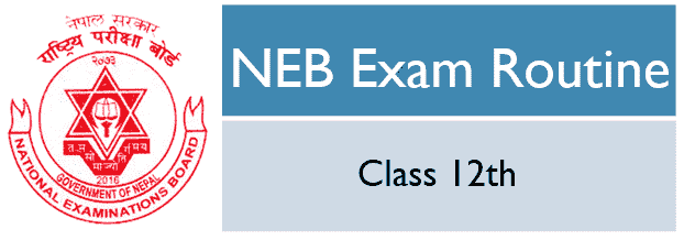 NEB Class 12 Routine 2078
