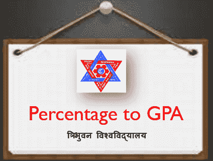 TU Grading System, Formula (Percentage to GPA)
